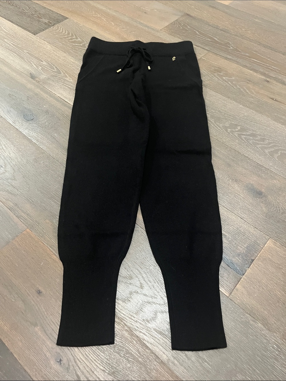Juicy Couture Black Knit Jogger Track Pants
